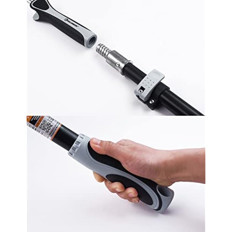 ROLLINGDOG Paint Roller Extension Pole - Telescoping Handle with Threaded Pole,Reach Higher and Farther with Ease,Extension Pole for Painting(27.5Inch-47.2Inch)
