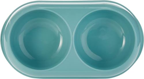 Gamelle double Moderna Gusto Easy Grip bleu 200 ml pour repas chat