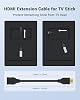 Cable Extensor HDMI 4K, extensor HDMI macho a hembra, paquete de 2 | Cable adaptador HDMI corto de 20 cm, soporta 4K@60Hz, 3D UHD, compatible con Roku TV Stick, Laptop, PC, HDTV, Monitor, Proyector 4