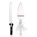 Personalized Wedding Cake Server and Knife Set-ULA Handmade Bride and Groom Design for Wedding Gift,Birthday Gift,Bridal Shower Gift,Engagement Gift,Anniversary Gift, Couples Gift,Valentines Day Gift