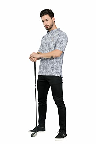 STELLERS Men's & Boys Printed Stylish Cotton Regular Fit Solid Polo Neck T-Shirt Ultra Soft Half Sleeves