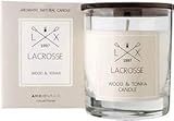 zara home velas jazmin Ambiair Lacrosse Wood & Tonka - Vela aromática con tapa de madera (200 g)