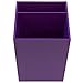 JAM PAPER Plastic Pen Holder - Purple - Desktop Pencil Cup - Sold Individually