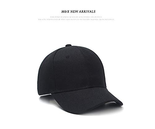 Image of Cotton Baseball Caps For Men | Baseball Caps For Women | Plain Black Baseball Cap For Men Original For Hunting, Fishing, Outdoor Activities Freesize