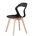 WV LeisureMaster - Un lot de 8 chaises de cuisine, base en chêne, style scandinave et nordique, convient pour salle à manger et chambre à coucher