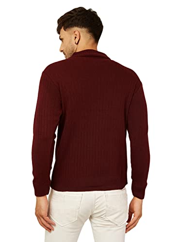 Image of Kvetoo Men High Neck Full Sleeve Winter Woolen Sweater