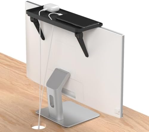 Lunatic TA53 Ayarlanabilir TV Üstü Depolama Tutucu, Ekran Monitör Üst Raf, Cep Telefonu Standı,Medya Kutuları ve Oyun Konsolu Kumanda Tutucu Ev Ofis için ÖZel Tasarlanmış Monitör Tv Ekran Rafı - Görsel 4