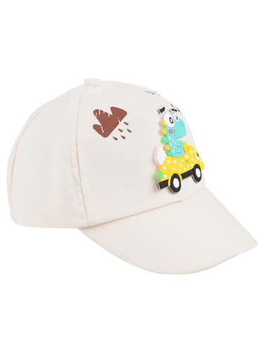 Image of PASSION PETALS Summer Dino Rockstar Baseball Cap for Kids Boys and Girls 2-4Years