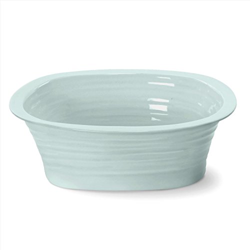 Portmeirion Sophie Conran Individual Pie Dish, Celadon - Porcelain Bakeware for Oven, Freezer & Table Use, (7.75