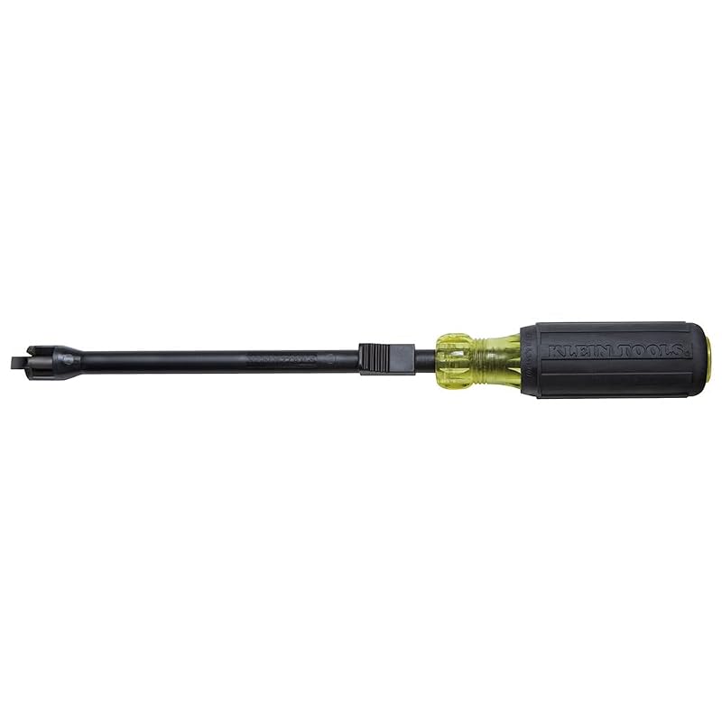 Chave de fenda chata com retenção de parafuso KLEIN TOOLS 32215, ponta de 6,35 mm e haste de 17,8 cm, 1 unidade