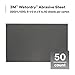 3M Wetordry Abrasive Sheet 02624, 2000+ Grit, 5 1/2 in x 9 in, Pack of 50 Heavy Duty Sandpaper Sheets for Auto Sanding, Metal Sanding, Finishing, Paint Prep