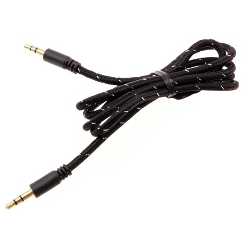 Cable auxiliar Jack 3.5mm trenzado 1m negro miniatura 1
