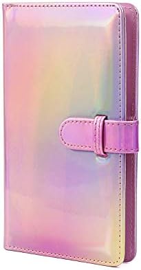 ENJOY-UNIQUE Mini Photo Album 96 Pockets 3 Inch Wallet Album compatible with Polaroid Fujifilm Instax Mini 12 11 9 8 25 7s 50 90,Snap/Zip/ Z2300, HP Sprocket, Kodak Mini 3-Inch Film (Coloful Pink)
