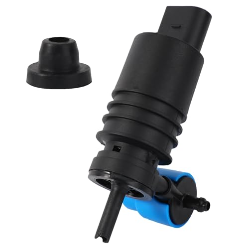 Windshield Washer Fluid Pump, Front Windshield Spray Pump Motor Replacement with Grommet Washer Fluid Motor for Car Cleaning System Replace 1J6955651 1K6955651 1T0955651A