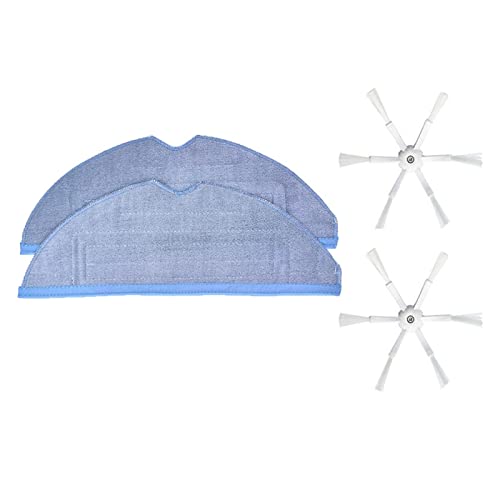Mop Cloth Edge Brush Accessories Robot Vacuum Cleaner Wipes Spare Parts Fit for Xiaomi Fit for Roborock S7 S7MAX S7MAXV S70 S75 Vacuum Cleaner Parts(Kit 1)