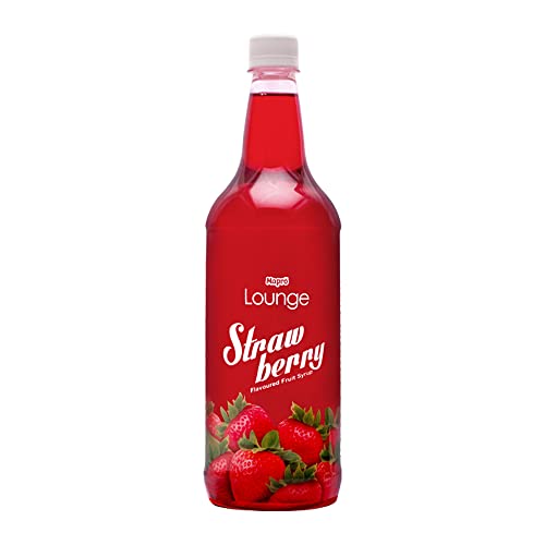 Image of Mapro Lounge Strawberry Cocktail Mixer Mocktail Mocktail Fruit Syrup - 1L |Contains Real Fruit Juice| Gluten Free| Zero Cholestrol (Pack of 3)