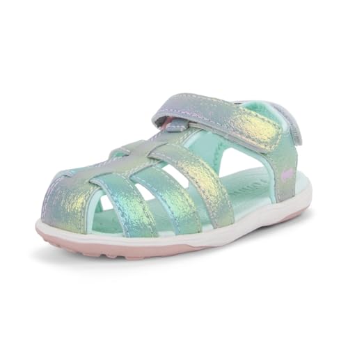 See Kai Run - Paley II Water-Friendly Sandals for, Toddler, Silver Rainbow 7
