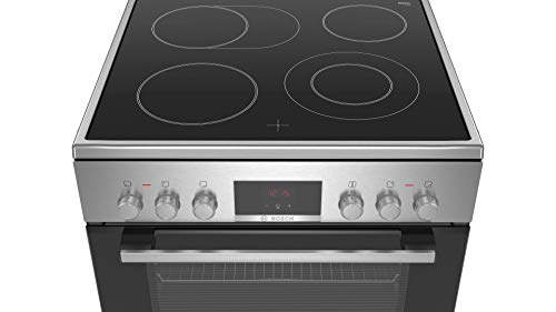 Bosch HKR39C250 Serie 4 Elektrische staande kookplaat, 60 cm breed, EcoClean Direct reinigingshulp, 3D-heteluchtbakken op 3 niveaus, led-displaybediening, uitbreidbare kookzone voor groot kookgerei - Image 6