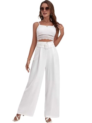 Image of KOTTY Women's High Rise Viscose Rayon Relaxed Fit Korean Trousers