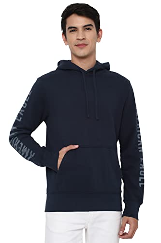 Image of American Eagle Men Blue Super Soft Icon Graphic Hoodie