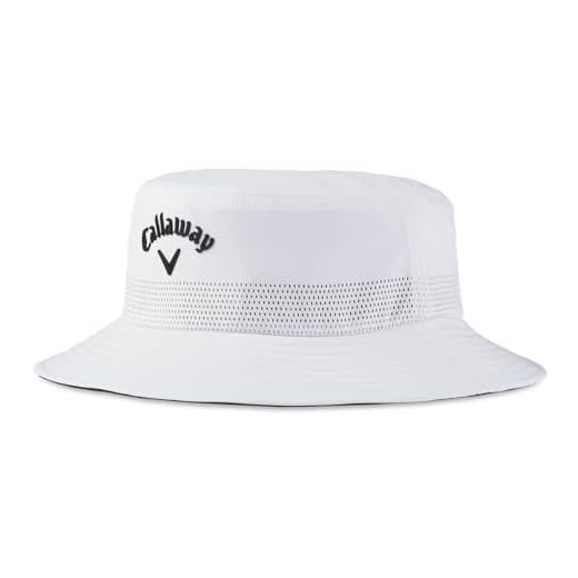 Callaway mens Bucket Hat, White, Large-X-Large US