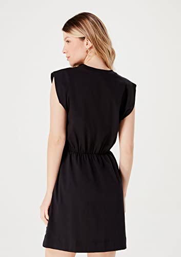 Vestido Básico Curto Muscle Tee Evasê Preto M