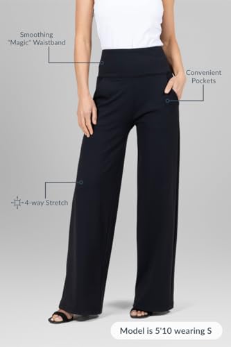 KiraGrace HIGH WAIST WIDE LEG PANT: BLACK2