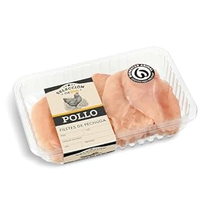 SELECCIÓN DE DIA filetes de pechuga de pollo bandeja (peso aprox. 450 gr)
