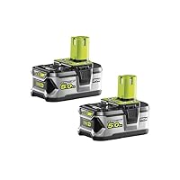 RYOBI – Ryobi 18 V ONE+ Elektrowerkzeug-Akku-Set mit 2 x 5,0 Ah Lith