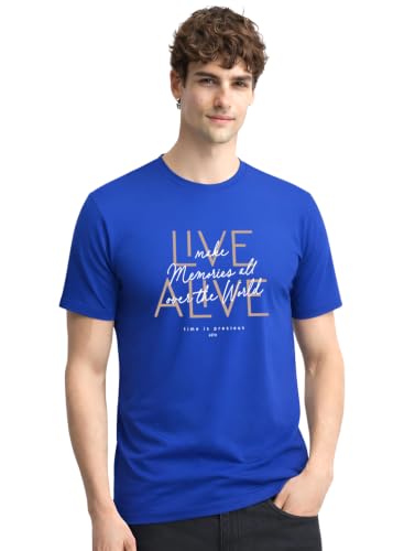 Image of ADRO Printed Tshirt for Men | Cotton Printed T-Shirt | Regular Fit Casual Mens T-Shirts | Premium Summer Tshirts