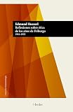 friburgo suiza  Reflexiones sobre ética de los años de Friburgo: 1916-1935  Este libro reúne las investigaciones más avanzadas de Edmund Husserl sobre la moral y la ética, ... en sus últimos años. (Fenomenología)