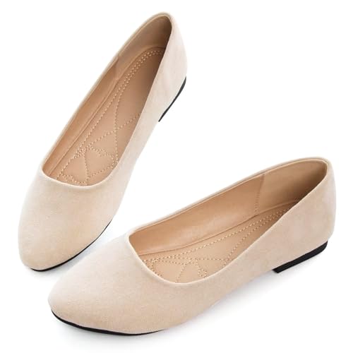 Image of SAILING LU Casual Shoes for Women Dressy Ballet Flats | Comfort Fit, Work Shoes,Casual for Women, Slip-Ons Loafers