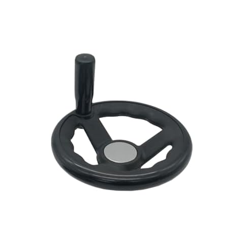 Black 100mm 3-Spoke Hand Wheel for Lathes Cover