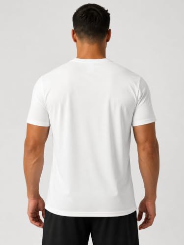 Image of Men's Active Wear T-Shirt | 100% Polyester | Regular Fit | Round Neck | Half Sleeve | Solid Sports & Gym T-Shirt for Running, Workout, Casual