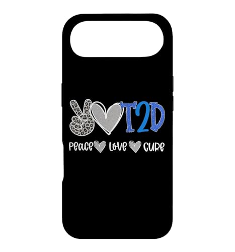 Peace Love Cure Diabetes Awareness T2D Diabetes �X�}�z�P�[�X iPhone Air �p