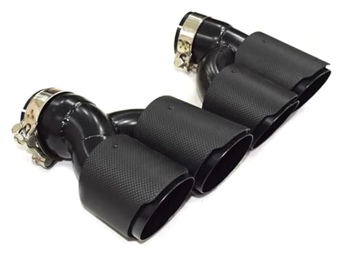 Tuyau d'échappement voiture en acier satiné double H pour BMW G30 G31 525i 528i 530i 2018