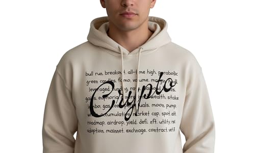 Funny Crypto HODL Hoodie – Bitcoin & Ethereum Investor Unisex Sweatshirt – Blockchain Humor Apparel Gift for Men & Women