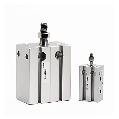Cilindro de aire multipositivo MD25 de carrera corta 5mm en aleación de aluminio 2