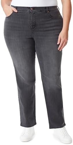 Gloria Vanderbilt Womens Amanda Classic High Rise Tapered Jean Pl...