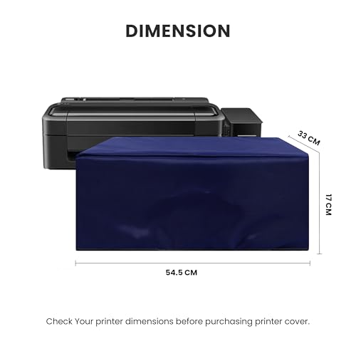 Image of Alifiya Dust Proof Washable Printer Cover for Epson L130 Single-Function Ink Tank - Blue