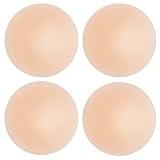 Kootinn Nipple Covers 2 Pairs for Women, Reusable Adhesive Invisible Pasties Silicone Cover for Dres