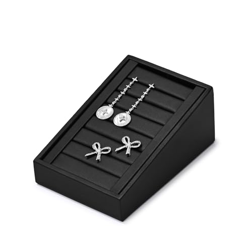 Support de bague fendu en cuir pour ranger et stabiliser vos bijoux