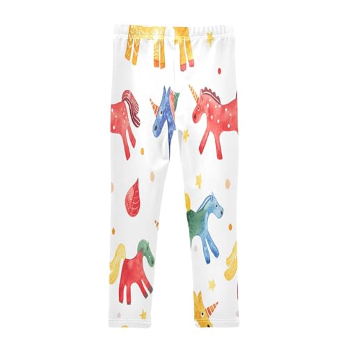 Toddler Girls Leggings Printed Yoga Pants Leggings Toy Red Blue Horse for Kids2