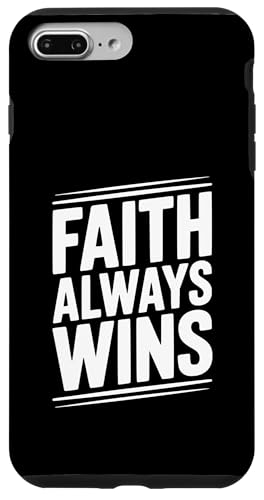 Faith Always Wins インスピレーションを与えるクリスチャンメッセージ スマホケース iPhone 7 Plus/8 Plus 用