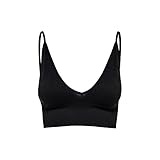 nahtlos verarbeitet, V-Ausschnitt vorn, weiche Stretch-Qualität aus 90% Polyamid und 10% Elasthan