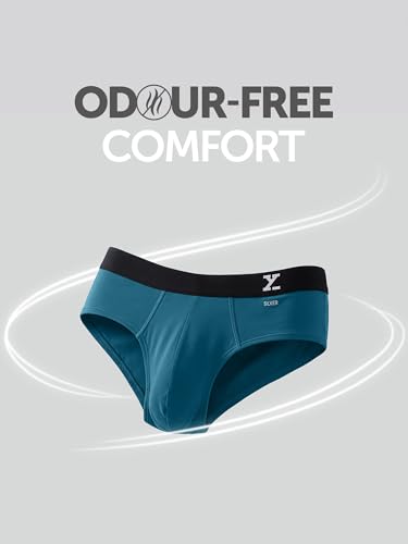 Image of XYXX Men's Uno Micromodal Regular Fit Solid Antimicrobial Briefs with No Marks Waistband (Pack of 2)