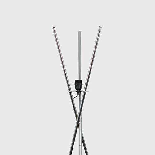 MiniSun Modern Polished Chrome Metal Crossover Design Tripod Floor Lamp Base