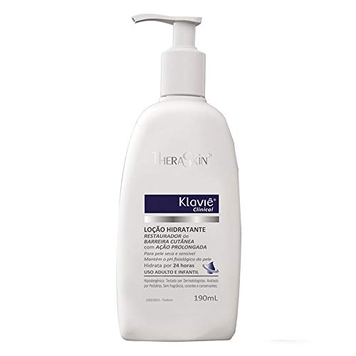 Klavie Clini Loção Hidratante, 190 ml, THERASKIN, Branca | Hidrata e Restaura a Barreira Cutânea