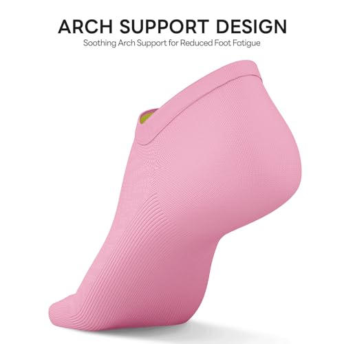 Image of No Show Socks Women, 8 Pairs Low Cut Ankle Non Slip Casual Invisible Liner Athletic Running Socks
