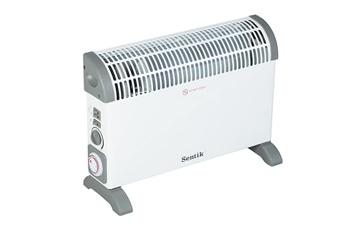Convector Heater with Timer and Turbo Fan Heating, 2000W Energy Efficient Free Standing Electric Convection Heater with Thermostat Dial And 3 Heat Settings For indoor use